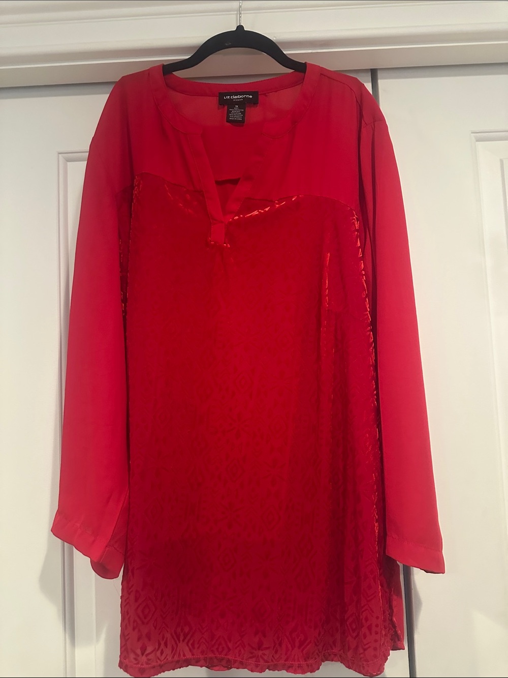 Liz Claiborne Red Woman Blouse with Tag